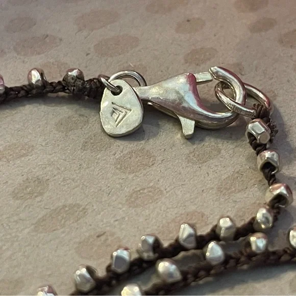 Silpada Silk Cord with Sterling Silver Beads Necklace N2107 RARE - Picture 13 of 13